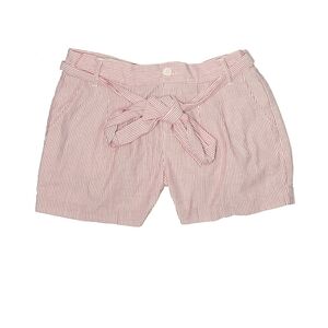 Lauren James Red and White Striped High Waist Shorts